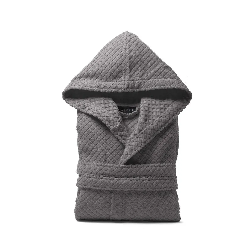 Accappatoio con Cappuccio geo in Cotone 420 gr/mq