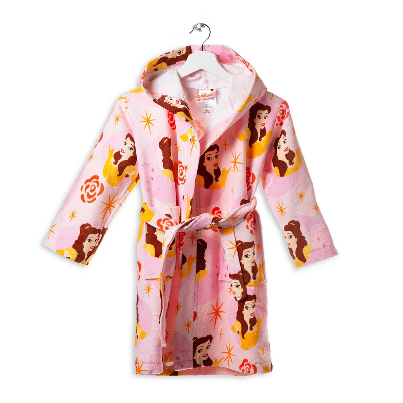 Accappatoio con Cappuccio principesse belle in Cotone 300 gr/mq