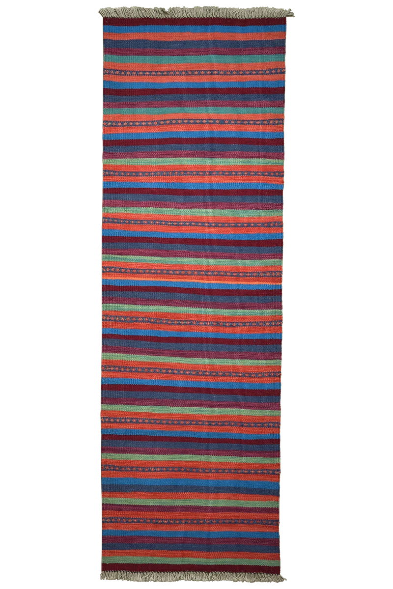 Kelim Gashgai · Handgewebt – Bunt, 191x62 cm