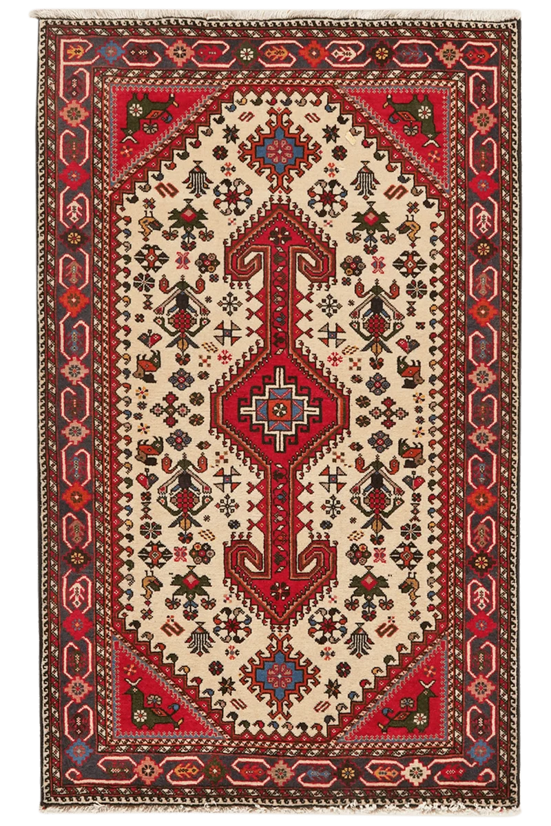 Nasrabad · Handgeknüpft – Beige, 128x81 cm