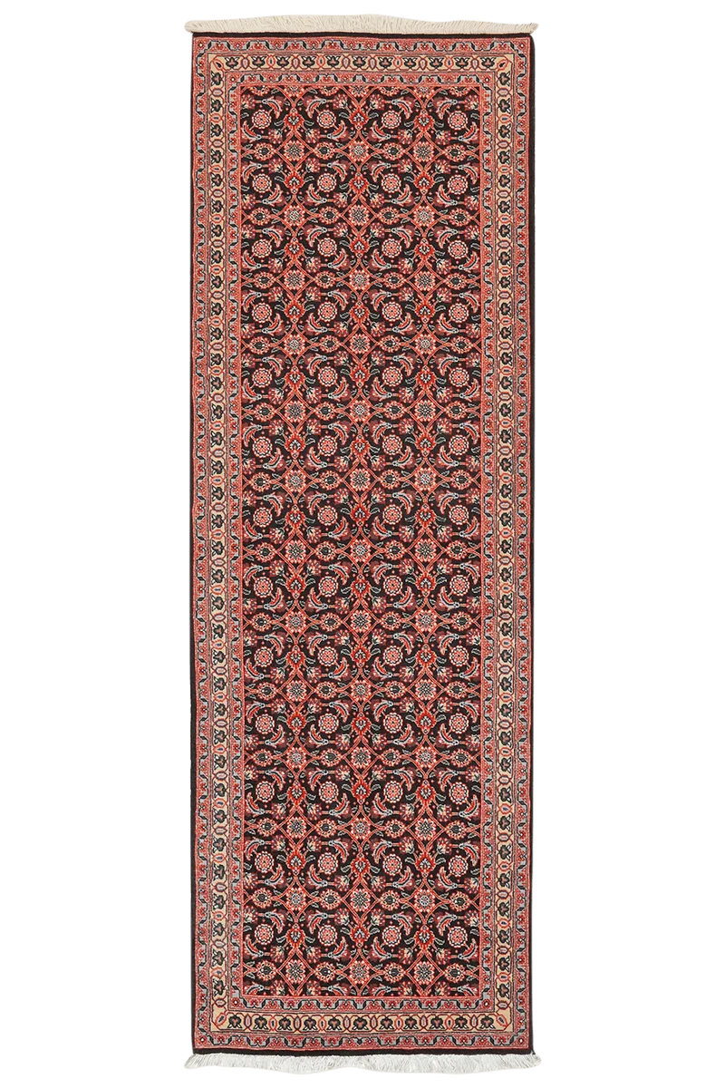 Tabriz 50 Raj · Handgeknüpft – Blau, 197x66 cm