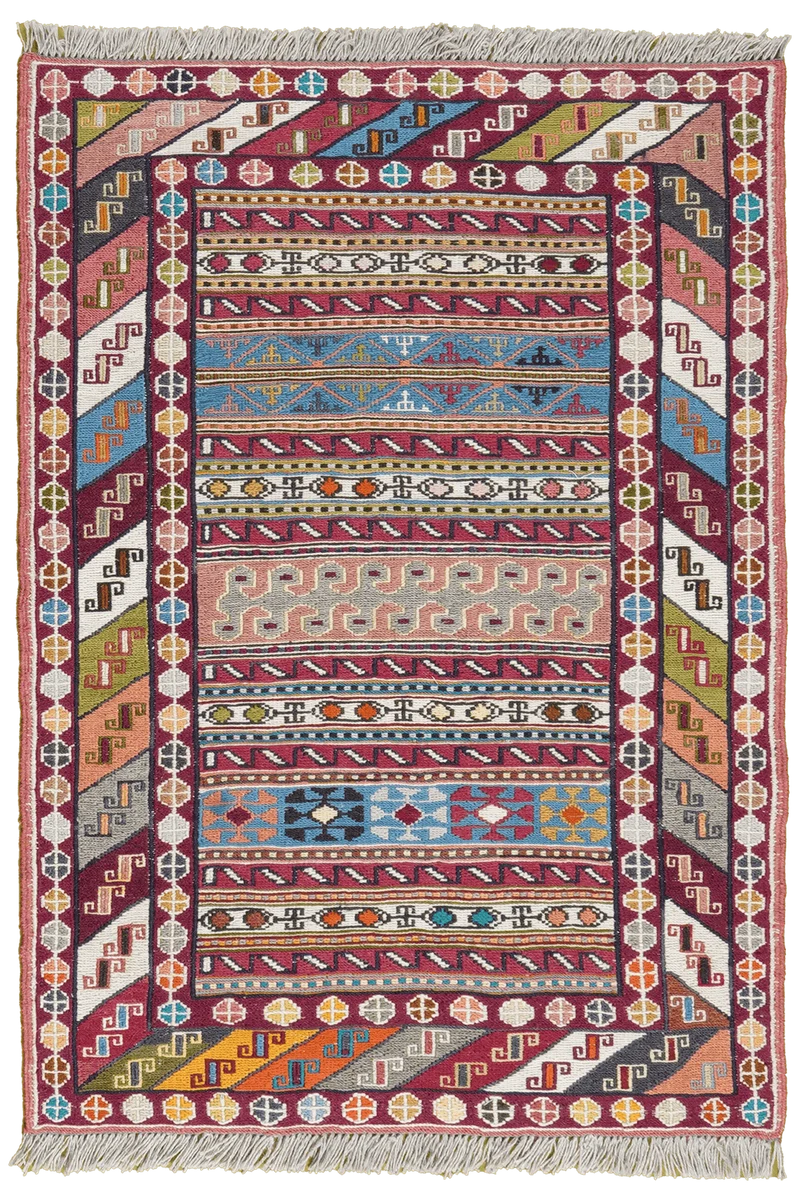 Sumak Shahsavan · Handgewebt – Bunt, 97x69 cm