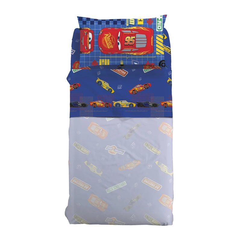Completo Lenzuola cars game in Cotone