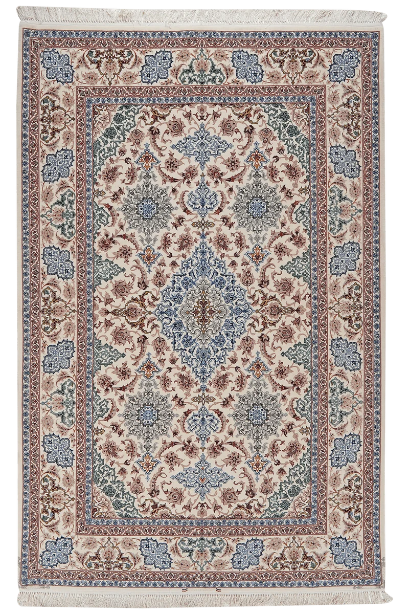 Isfahan · Handgeknüpft – Beige, 233x154 cm