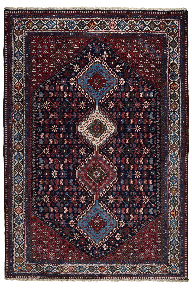 Yalameh · Handgeknüpft – Blau, 252x173 cm