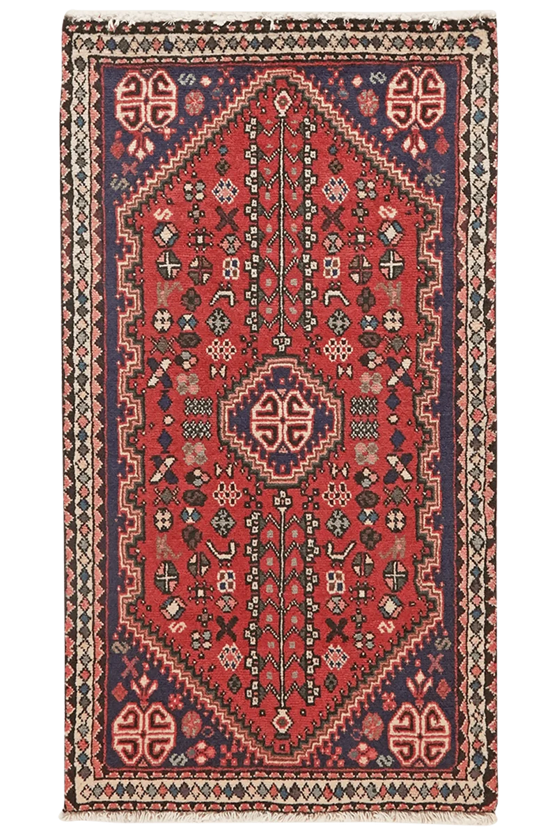 Abadeh · Handgeknüpft – Rot, 104x58 cm