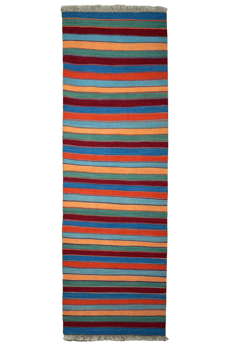 Kelim Gashgai · Handgewebt – Bunt, 194x62 cm