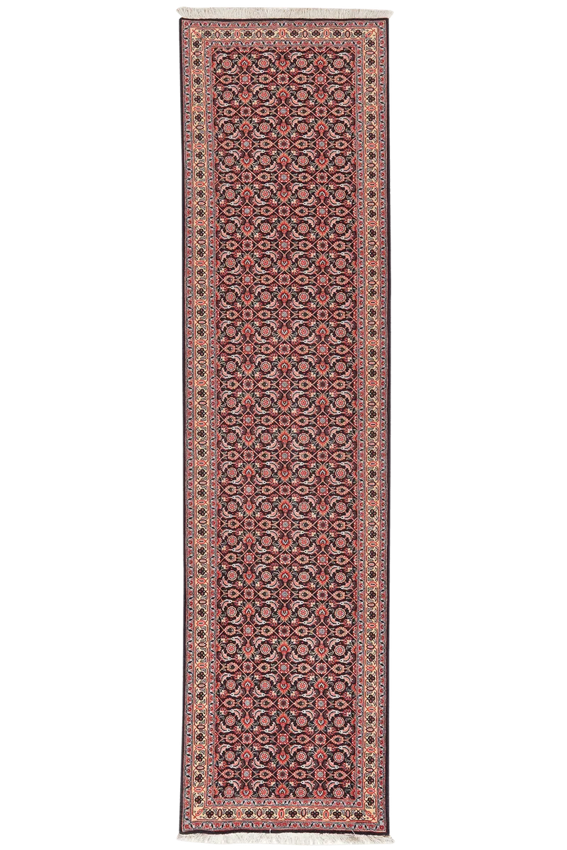 Tabriz 50 Raj · Handgeknüpft – Schwarz, 289x71 cm