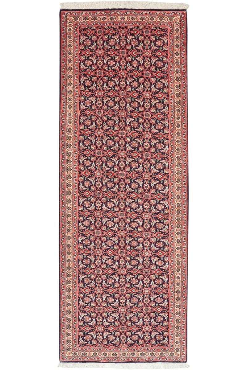 Tabriz 50 Raj · Handgeknüpft – Schwarz, 191x69 cm