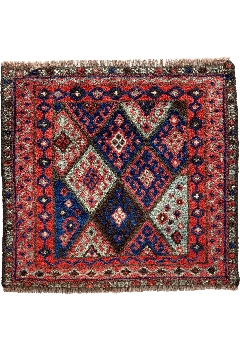 Gashgai · Handgeknüpft – Bunt, 62x66 cm