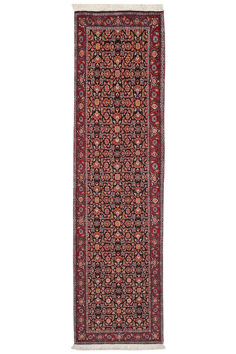 Tabriz 50 Raj · Handgeknüpft – Schwarz, 285x80 cm