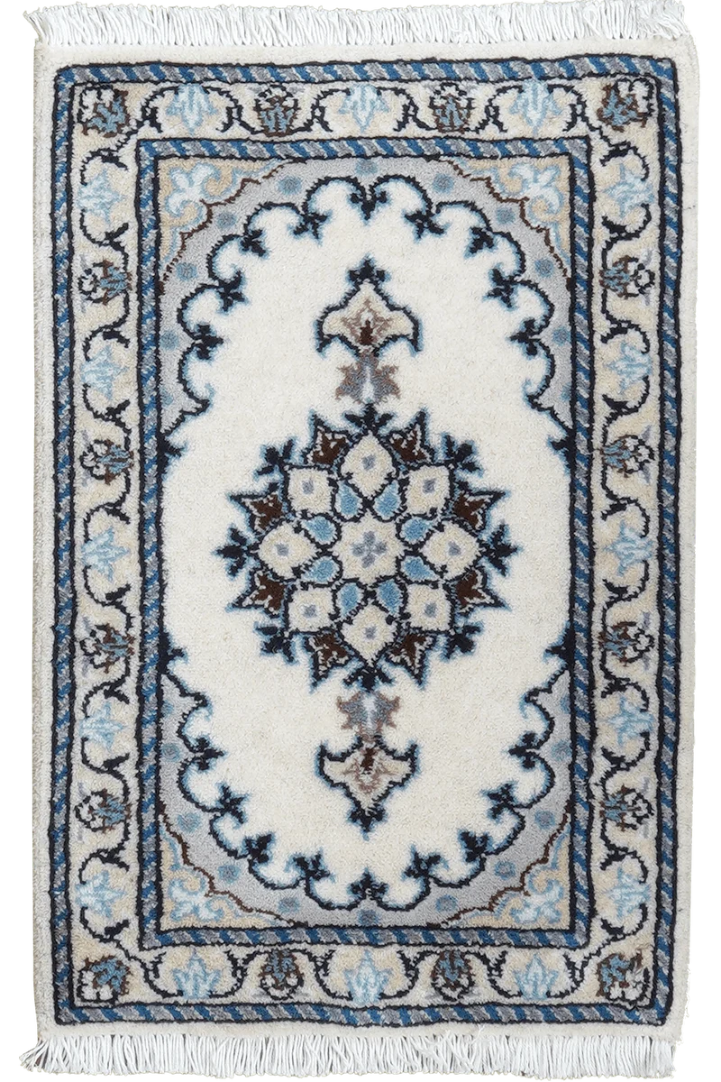 Nain 12La · Handgeknüpft – Beige, 59x39 cm