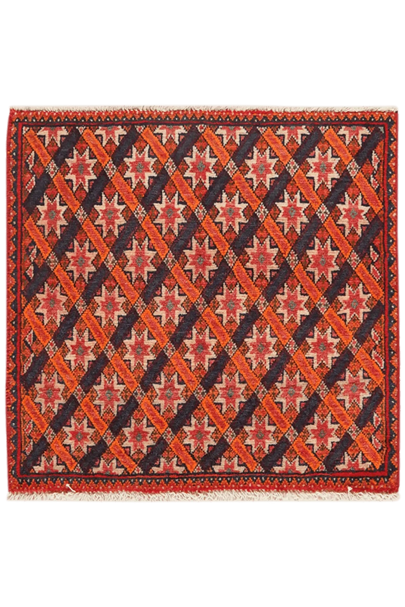 Gashgai · Handgeknüpft – Bunt, 62x65 cm