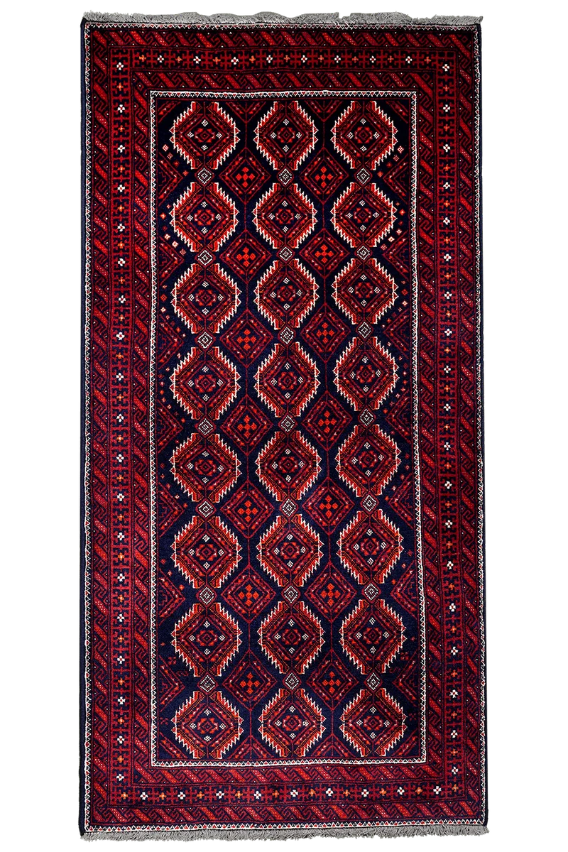 Belutch · Handgeknüpft – Blau, 173x87 cm