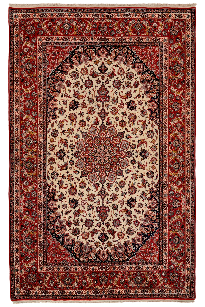 Isfahan · Handgeknüpft – Beige, 228x148 cm