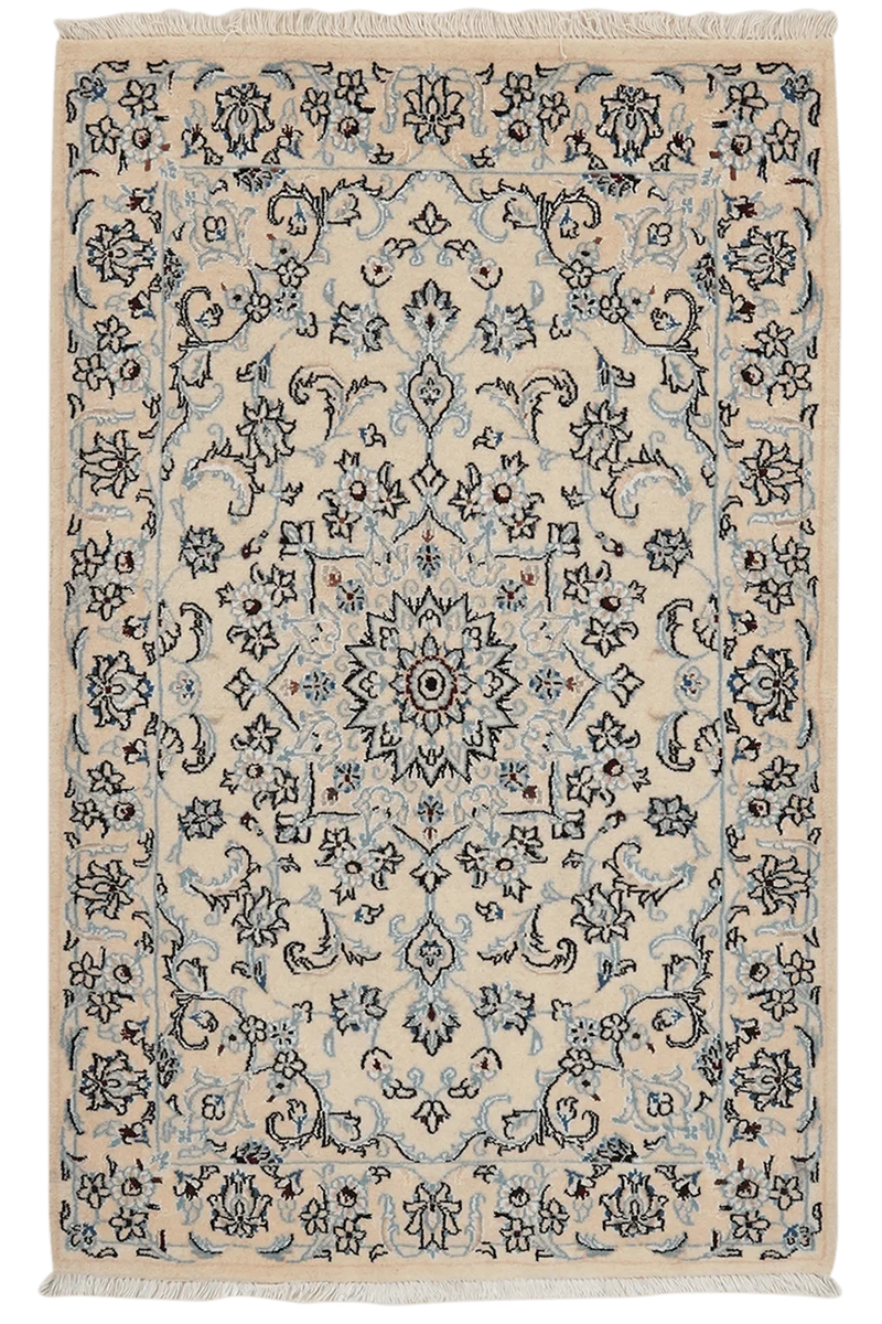 Nain 9La · Handgeknüpft – Beige, 125x77 cm