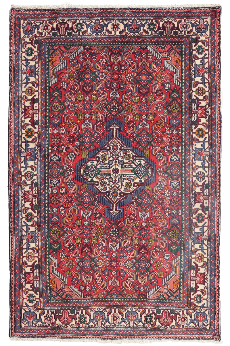 Assadabad · Handgeknüpft – Rot, 190x122 cm