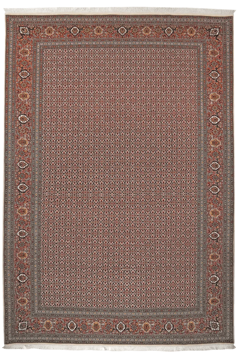 Tabriz 50 Raj · Handgeknüpft – Beige, 297x206 cm