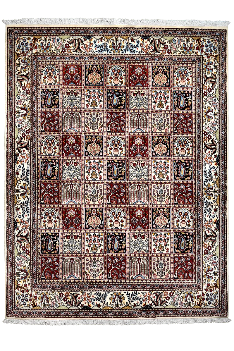 Moud Felder · Handgeknüpft – Bunt, 197x148 cm