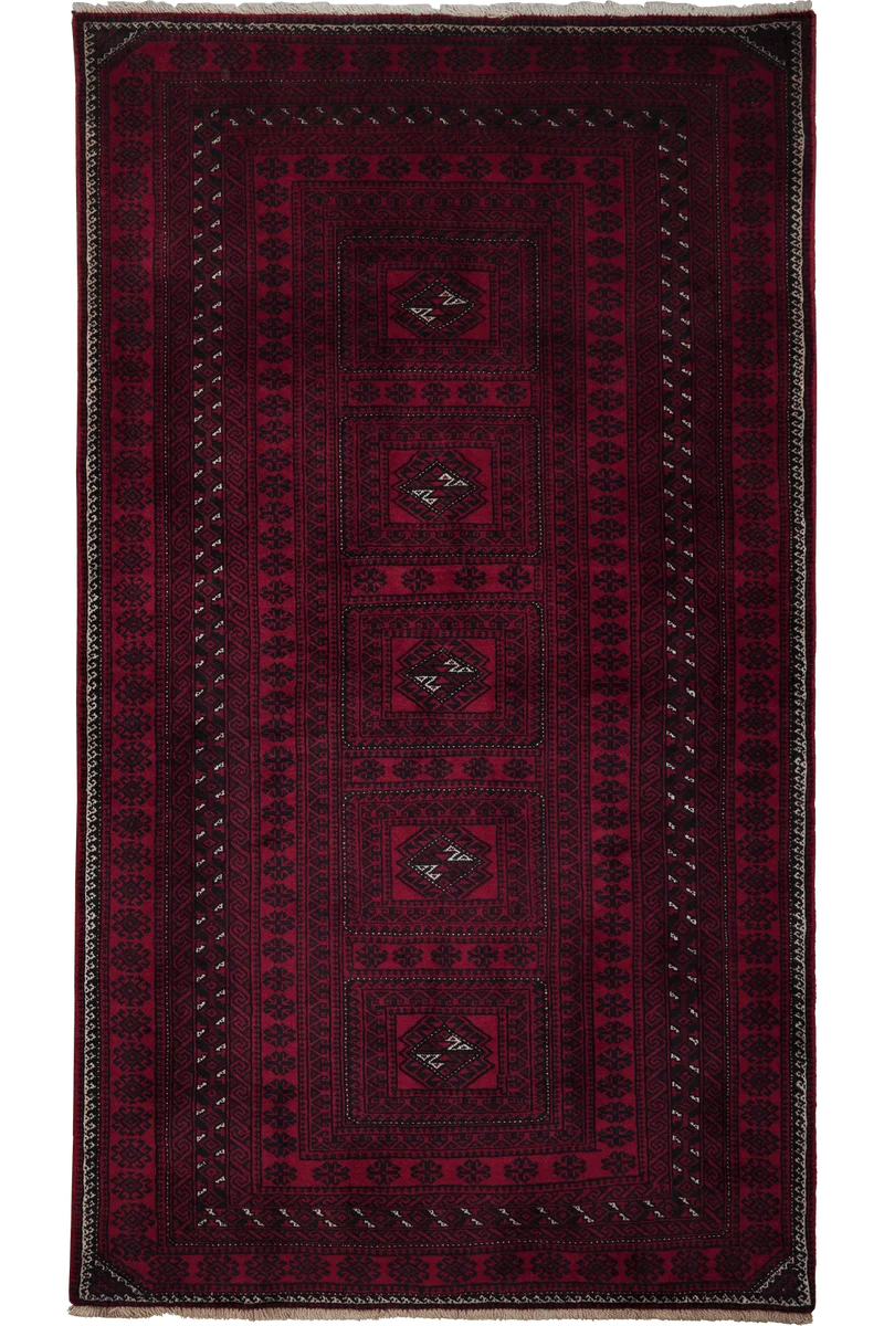 Belutch · Handgeknüpft – Rot, 190x109 cm