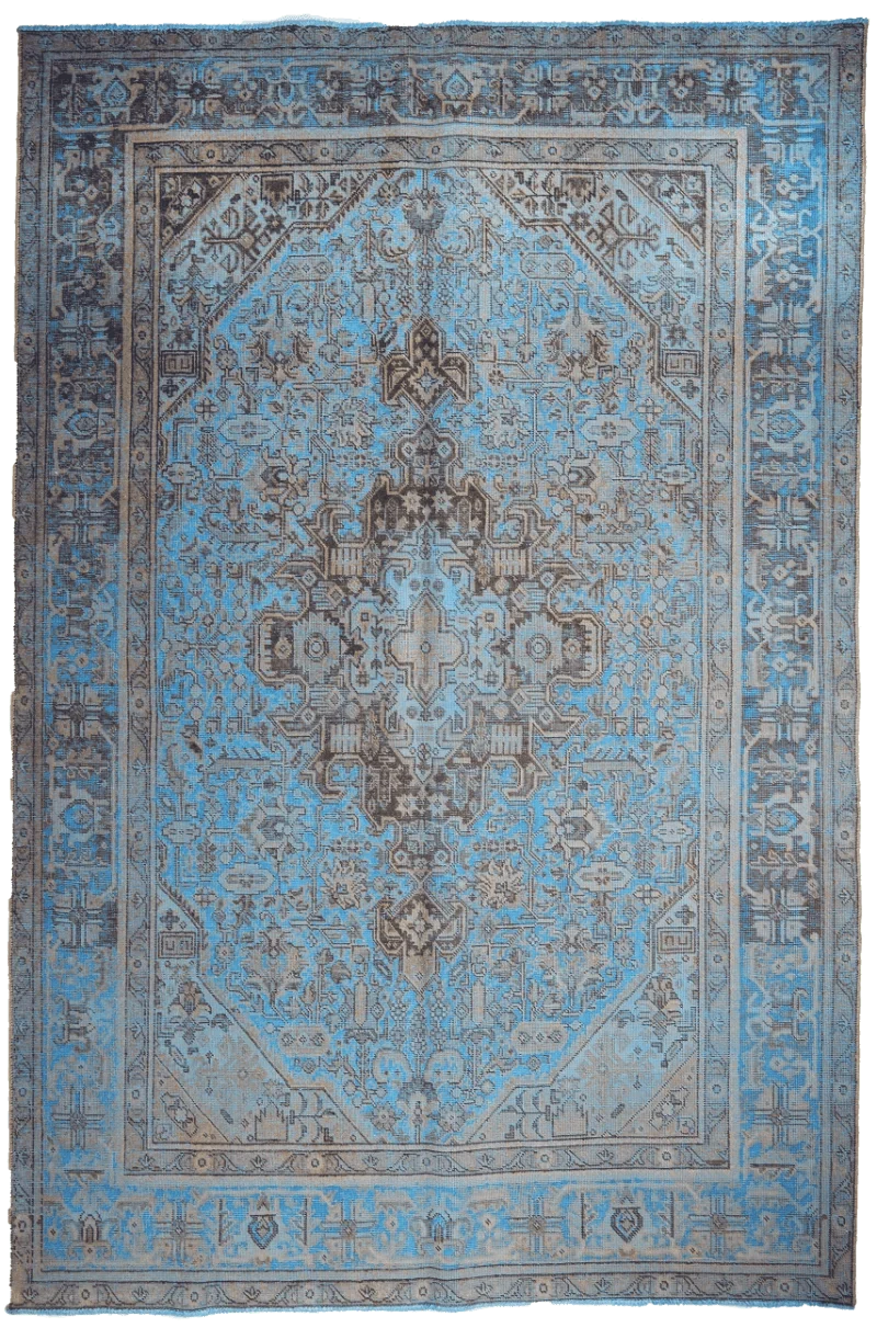 Vintage · Handgeknüpft – Blau, 292x194 cm