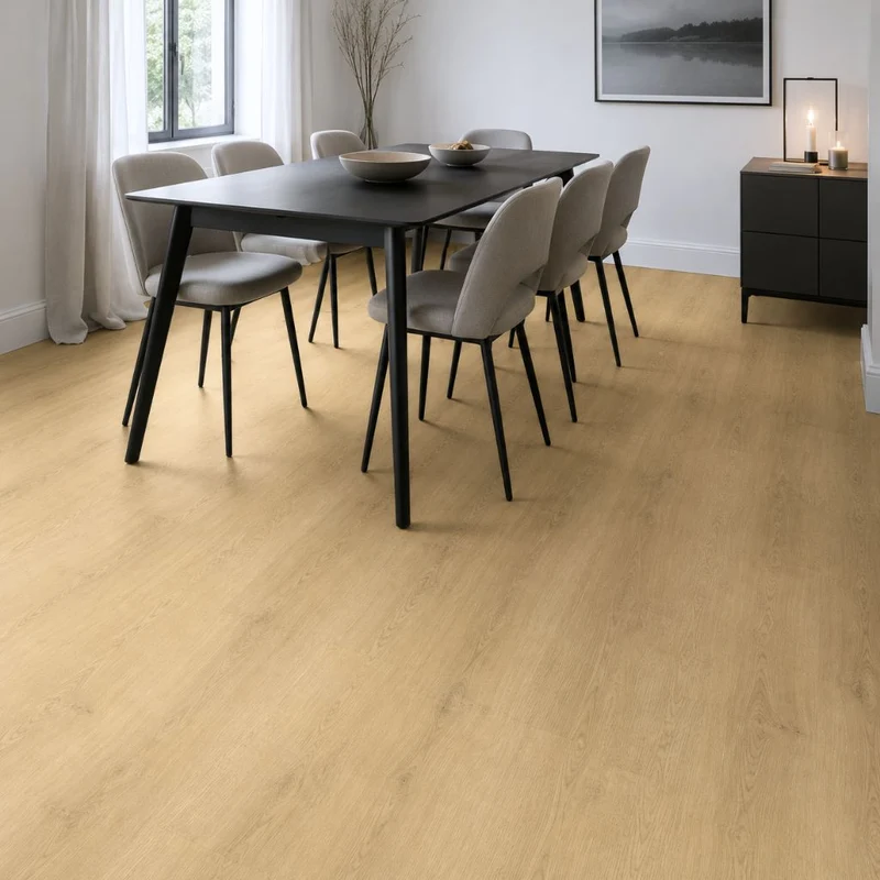 Klick Vinylboden Premium Eiche Bergen hell Landhausdiele