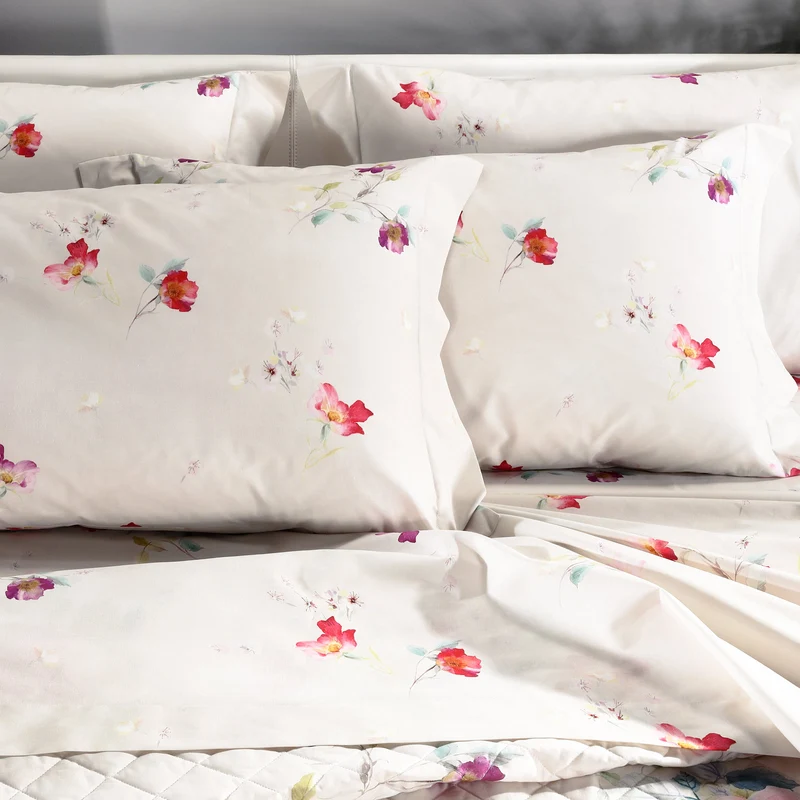 Completo Lenzuola in Cotone Rosita Caleffi Floreale