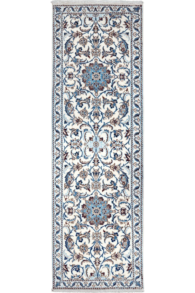 Nain 12La · Handgeknüpft – Beige, 204x65 cm