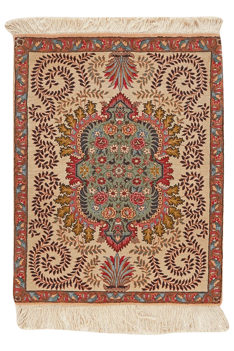 Tabriz Old · Handgeknüpft – Beige, 84x64 cm
