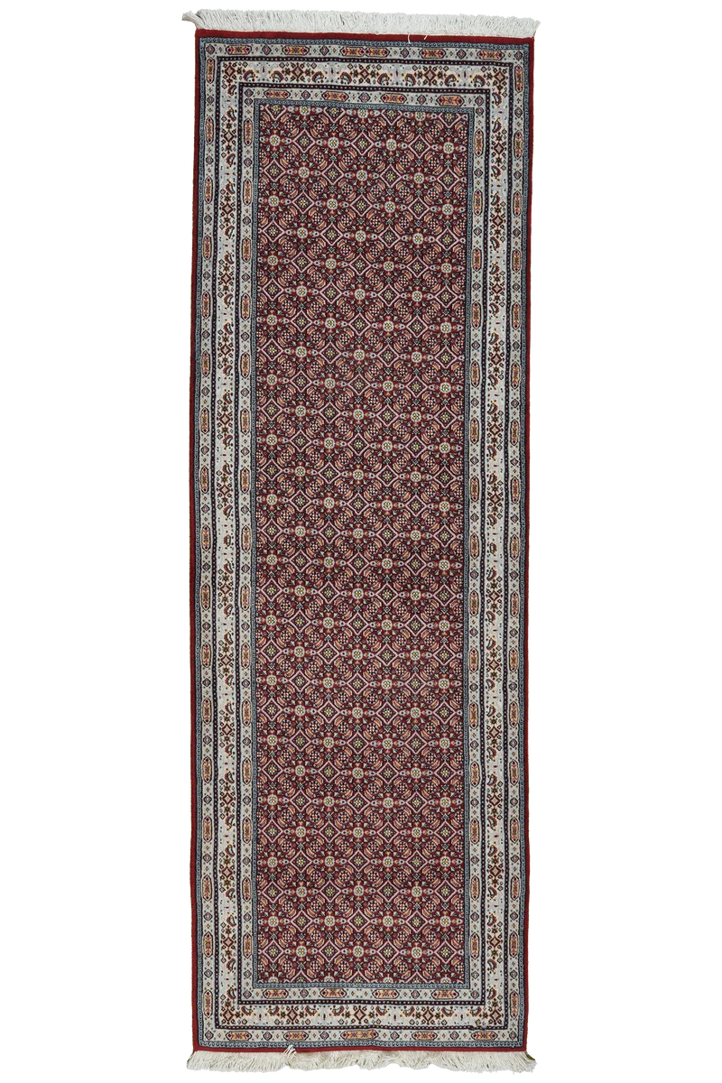 Moud Mahi · Handgeknüpft – Rot, 238x78 cm