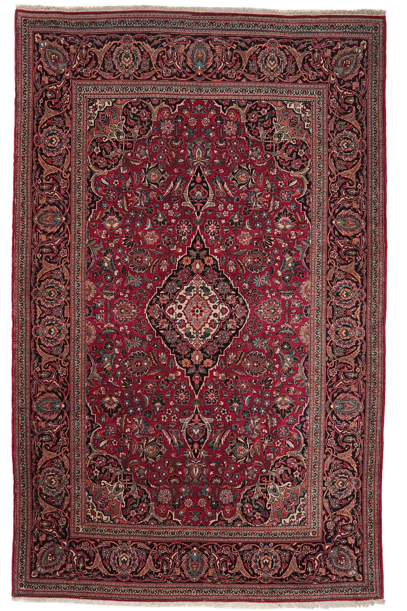 Kashan · Handgeknüpft – Rot, 208x136 cm