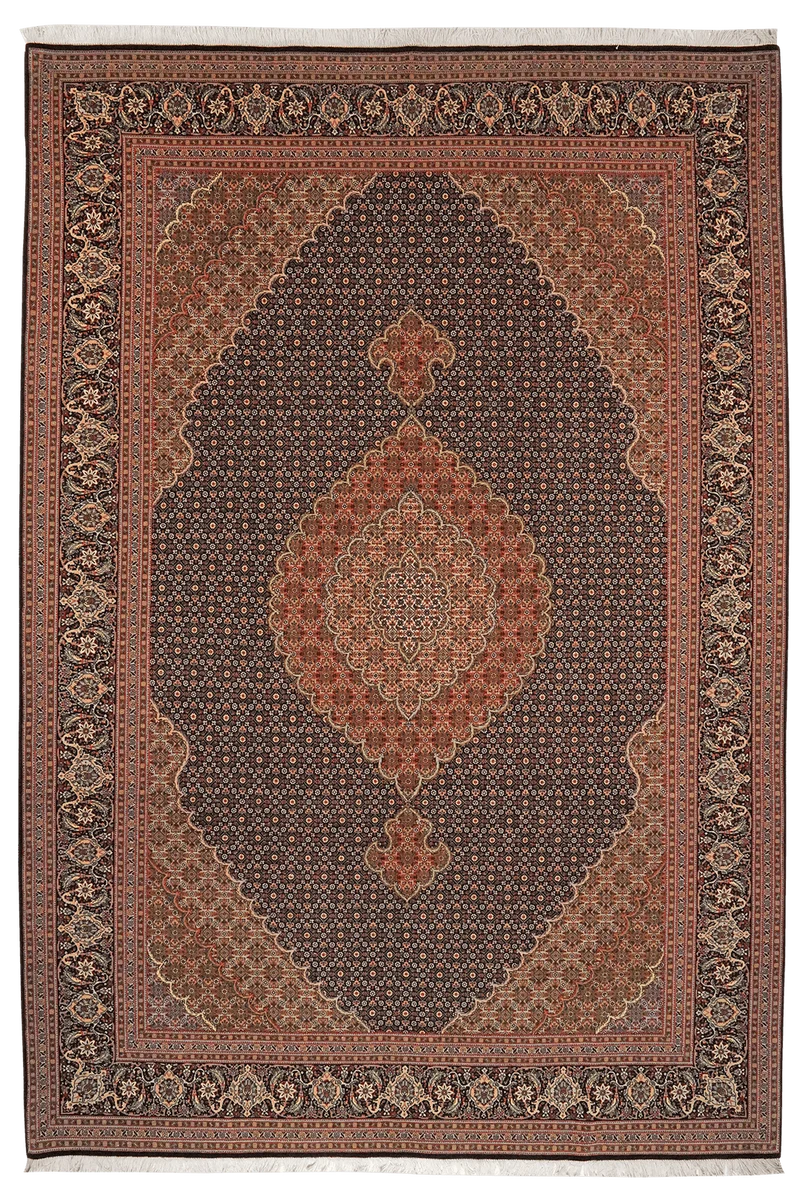 Tabriz 50 Raj · Handgeknüpft – Blau, 305x203 cm
