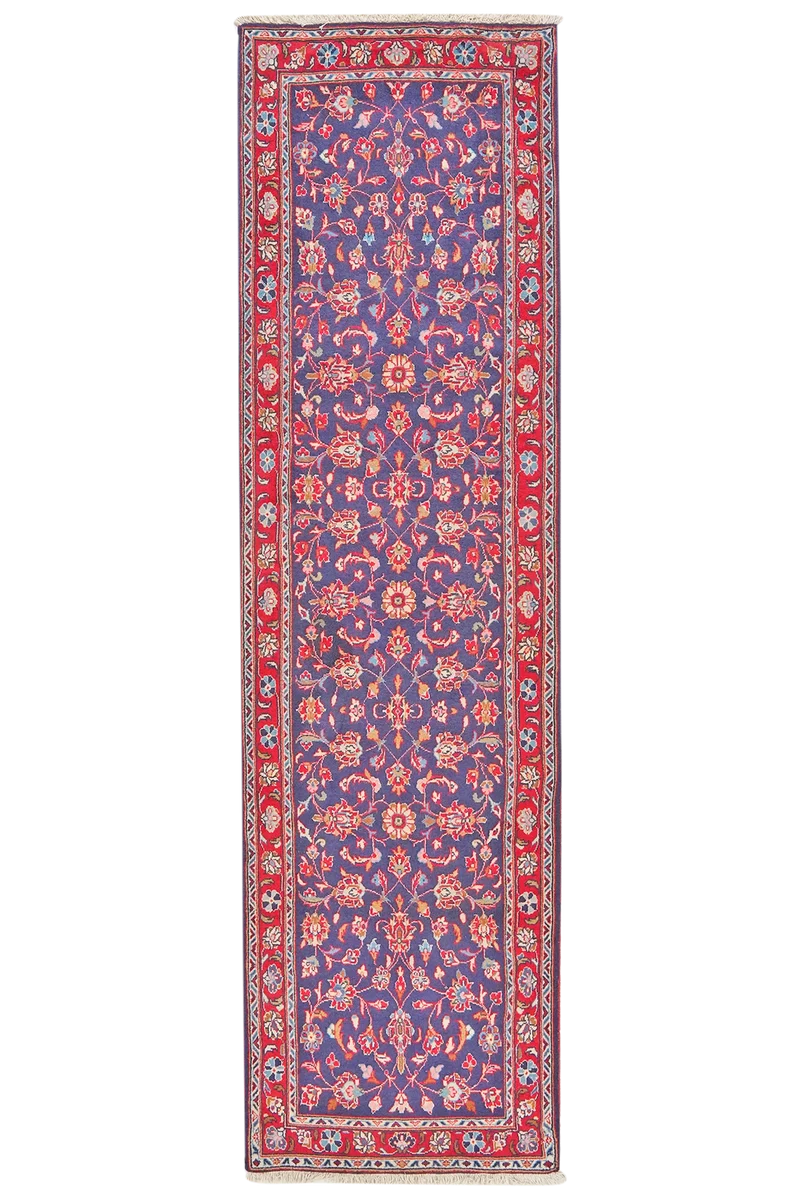 Ardakan · Handgeknüpft – Blau, 270x75 cm