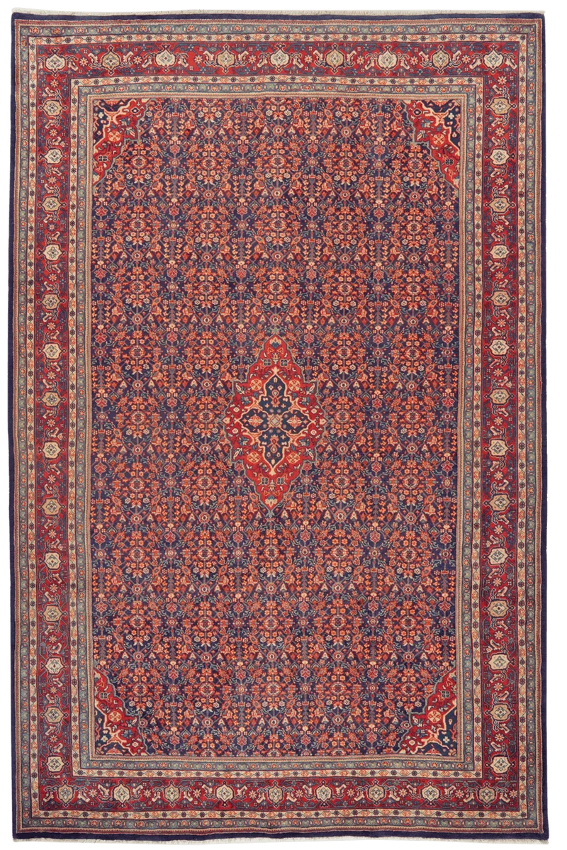 Meyghan · Handgeknüpft – Blau, 322x213 cm