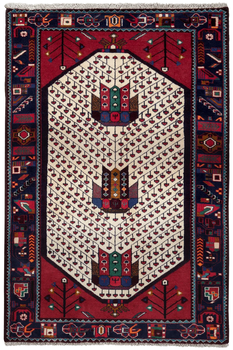 Shahsavan · Handgeknüpft – Beige, 154x102 cm