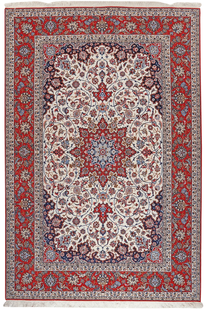 Isfahan · Handgeknüpft – Beige, 305x202 cm