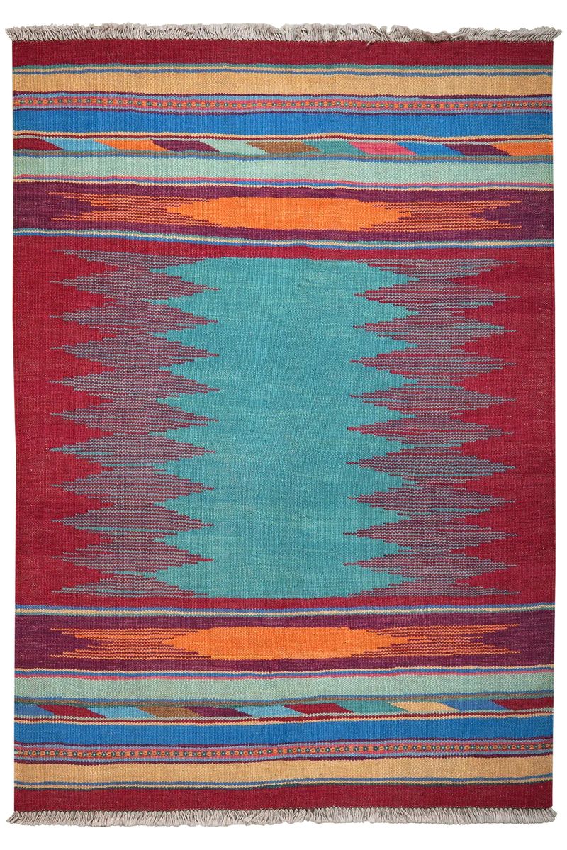 Kelim Gashgai · Handgewebt – Bunt, 181x127 cm