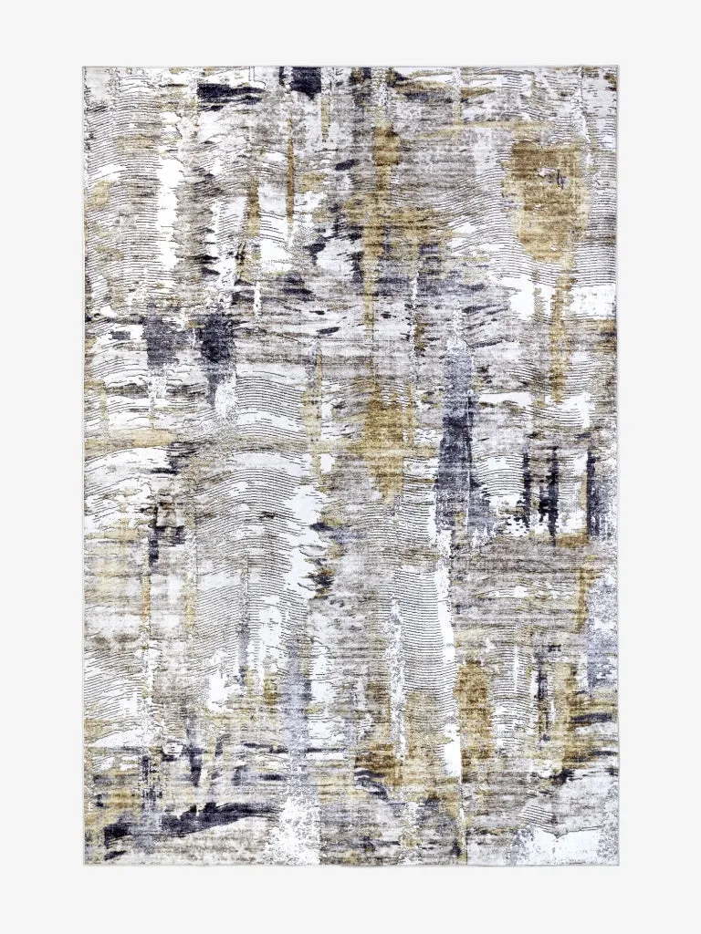 Elle Decoration Teppich Malard Blau Gold
