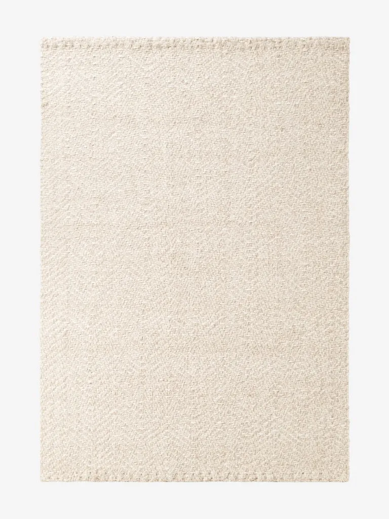 Elle Decoration Jute- & Wollteppich Majoli Creme Weiß
