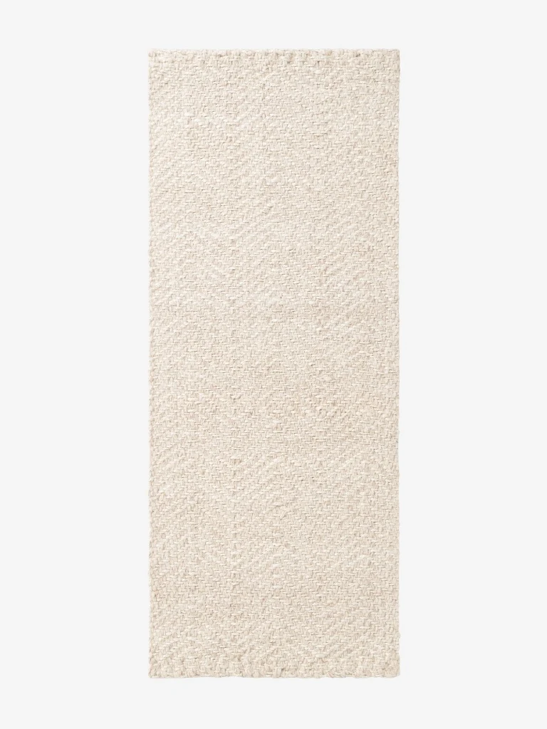 Elle Decoration Jute- & Wollteppich Majoli Creme Weiß Läufer