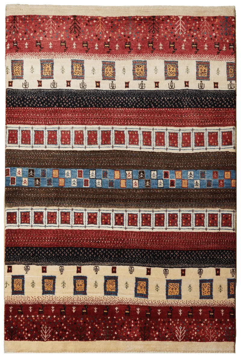 Rizbaf · Handgeknüpft – Bunt, 154x102 cm