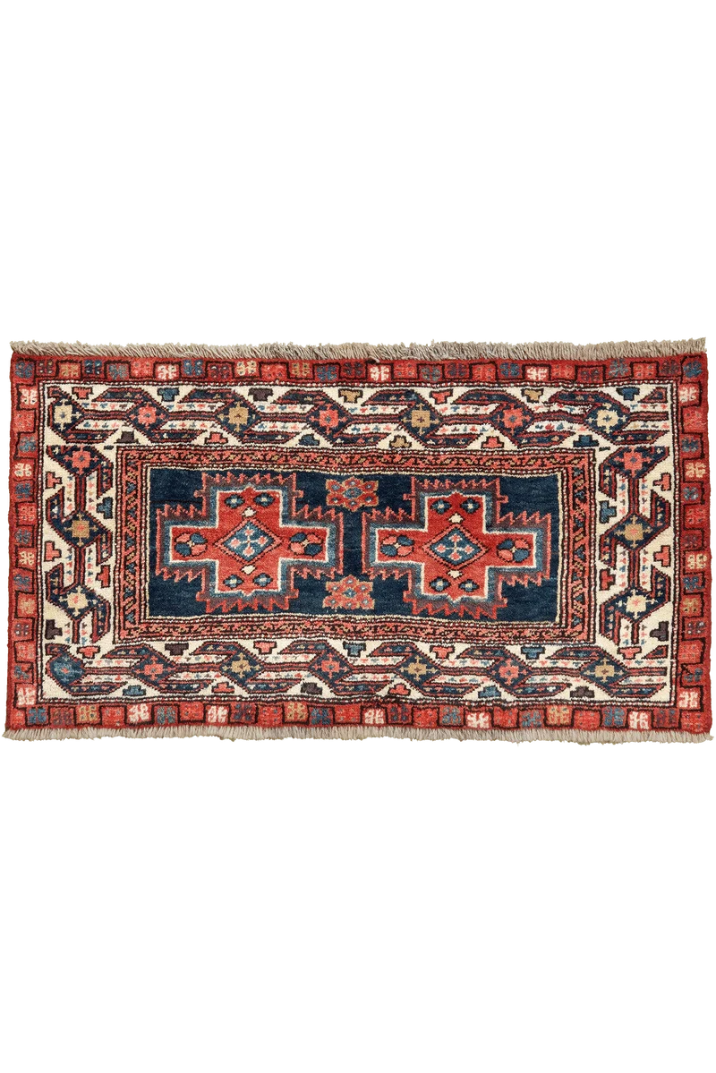 Shahsavan · Handgeknüpft – Blau, 55x109 cm