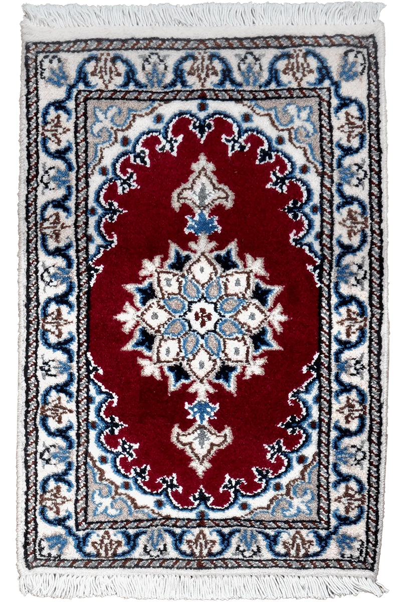 Nain 12La · Handgeknüpft – Rot, 59x39 cm