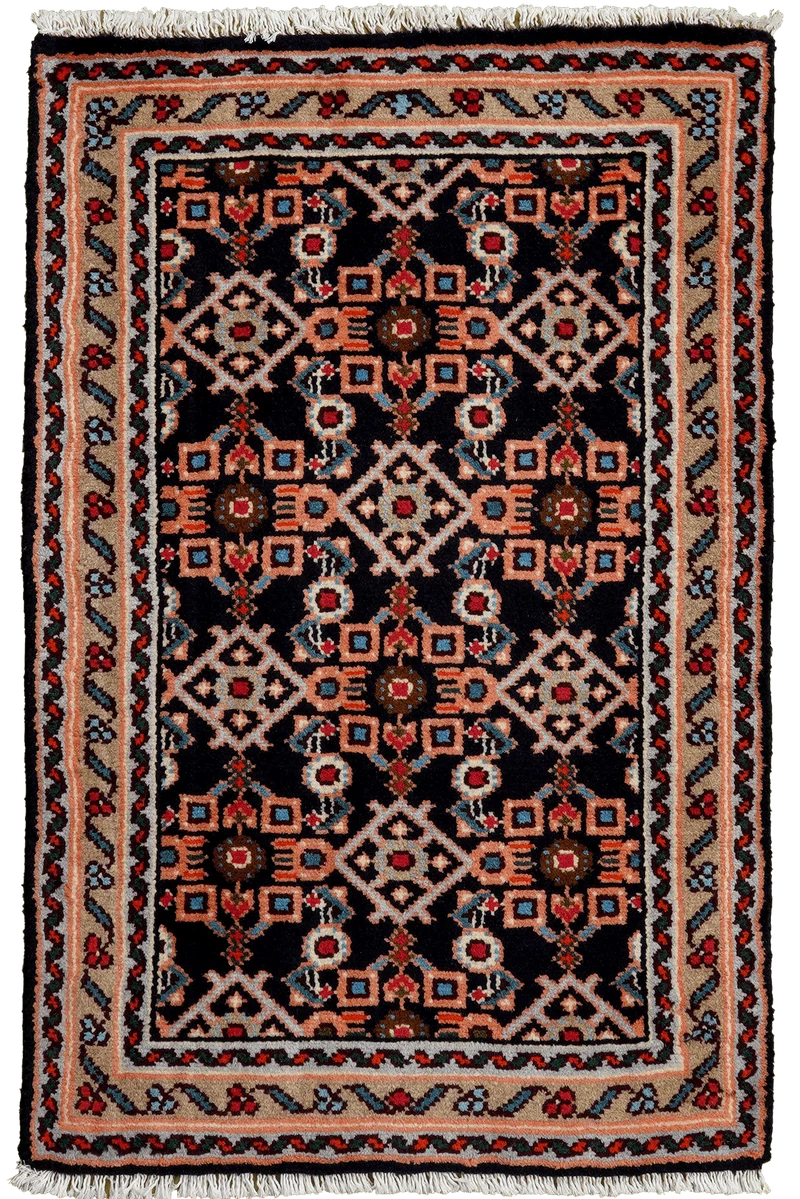 Hamadan · Handgeknüpft – Blau, 95x60 cm
