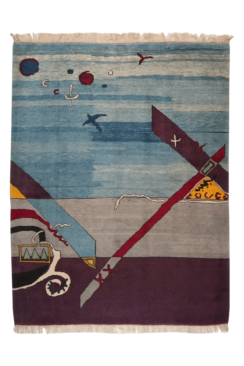 Konya · Handgeknüpft – Blau, 239x186 cm