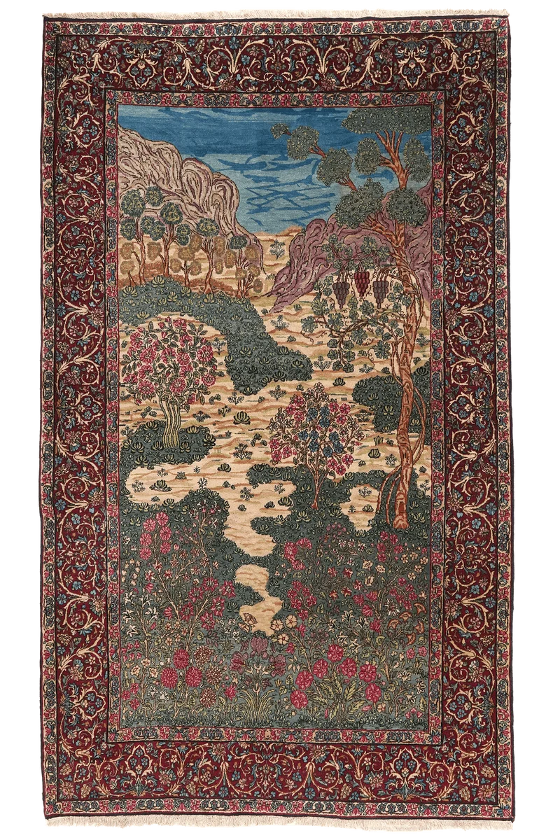 Ravar · Handgeknüpft – Grün, 247x150 cm