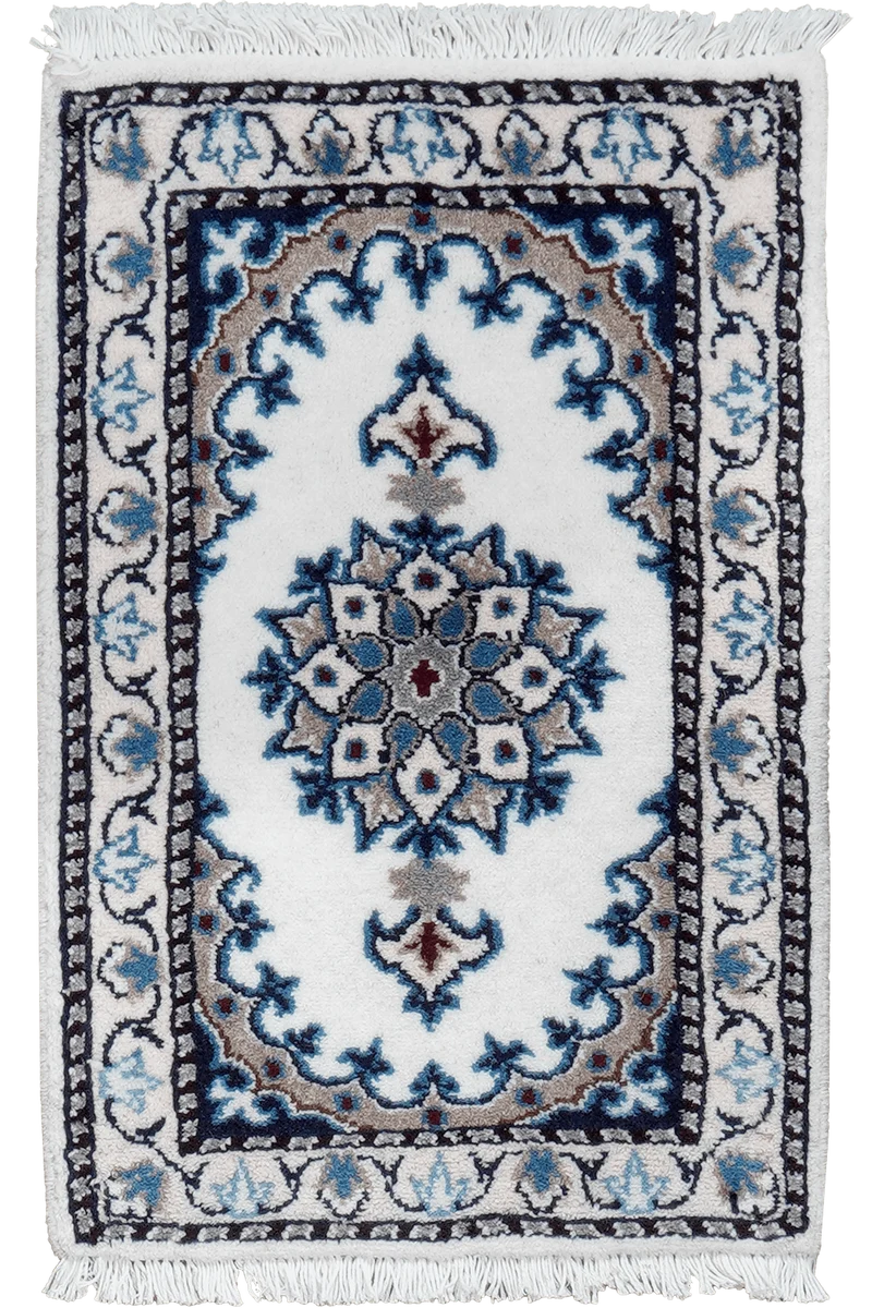 Nain 12La · Handgeknüpft – Beige, 59x37 cm