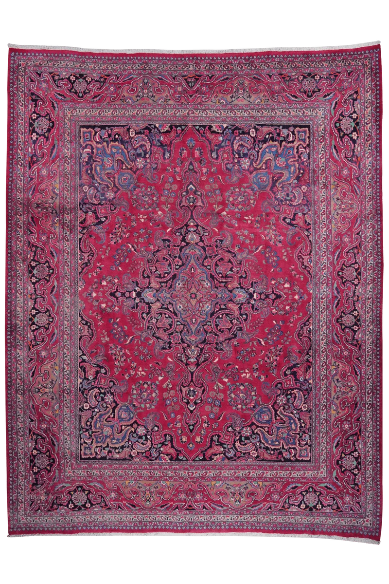 Mashad · Handgeknüpft – Rot, 387x300 cm