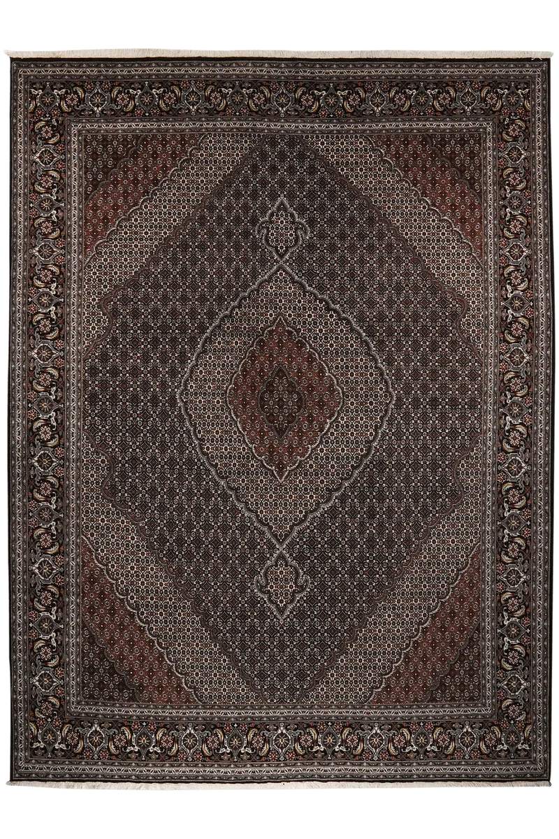 Tabriz 40 Raj · Handgeknüpft – Schwarz, 337x250 cm