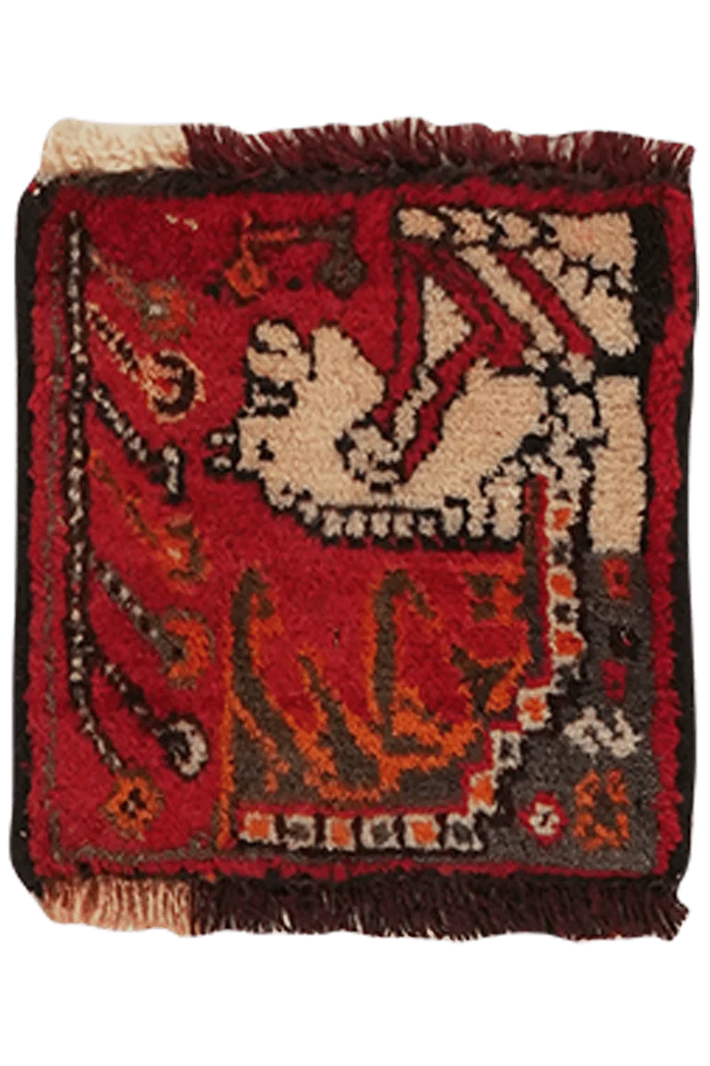 Shiraz · Handgeknüpft – Bunt, 25x25 cm
